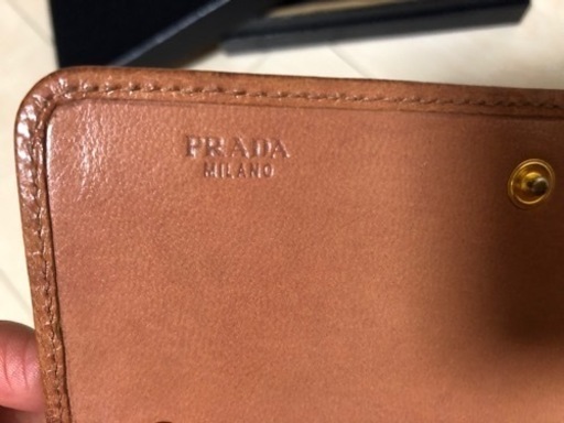 プラダ 財布 サーモン ピンク マドラス 編み込み レザー PRADA MADRAS ウォレット リストレット ローズ 本物 正規品 