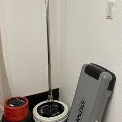 筋トレ用品一式 全部まとめて(バーベル 、ラック、シャフト、マット)