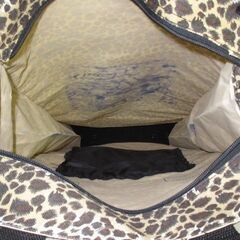 stp-1926　ショッピングカート　折りたたみ　ヒョウ柄　ショッピングキャリー　キャリーカート　買い物カート　ハンドキャリー　ショッピングバッグ　エコバッグ　ホームキャリー　折り畳み　2輪　キャリー　カート　レジャー　運動会　買い物　キャンプ用品　コンパクト　豹柄　レオパードの画像