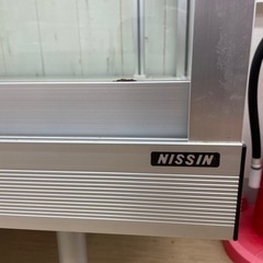 NISSIN☆日進☆ガラスショーケース☆120㎝☆コレクションケース【こちらは店舗です。浜村鹿野温泉ICから3分 買取本舗 宮本リサイクル 営業時間9～19時 定休日水曜のみ←連絡できませんm(_ _)m 】の画像