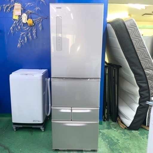 ⭐️TOSHIBA⭐️冷凍冷蔵庫2017年410L自動製氷　大阪市近郊配送無料
