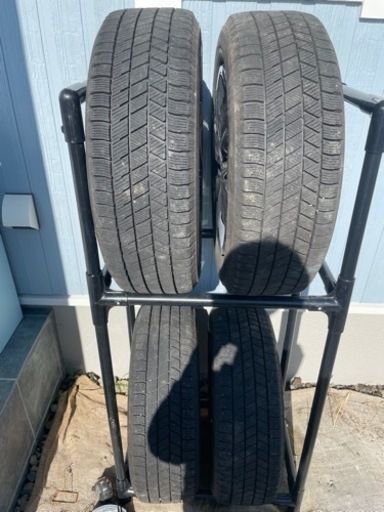 ブリヂストン ブリザック VRX3 185/60R15 鉄ホイール付き　4本