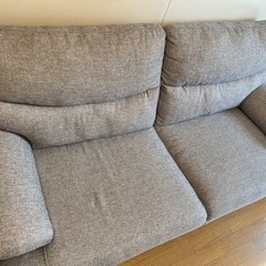 ニトリ3人用布張りソファ(キャッツ3 GY)