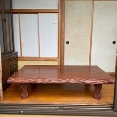 座卓　木材　ムク板　テーブル　うるし塗