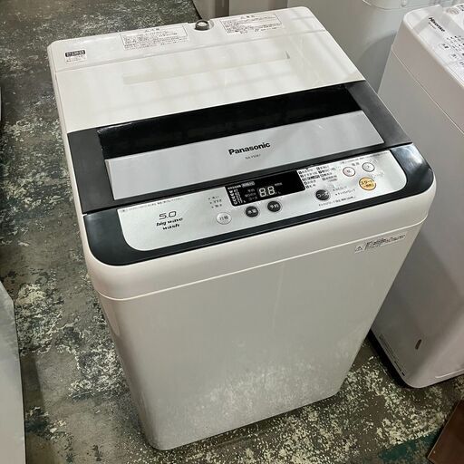 Panasonic パナソニック NA-F50B7  全自動 洗濯機 ５㎏ 2014年製 ブラック ●BA07W007