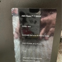 ゲーミングPC Ryzen 7 5800X RTX3070 8GB6の画像