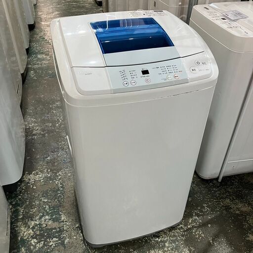 Haier ハイアール JW-K50LE 全自動 洗濯機 エディオンオリジナル  ５kg 2016年製 ホワイト × ブルー●BA07G014