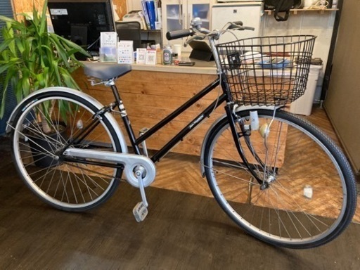 【前輪タイヤ・前輪チューブ新品！】27インチ自転車　ブラック　名古屋プレミアム商品券×金鯱マネー参加店舗