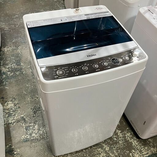 Haier ハイアール Joy Series JW-C55A 全自動 洗濯機 5.5㎏ 2018年 ホワイト × ブルートップ●BA07G016
