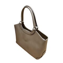 23T312_ジ2 mila schon ミラショーン ハンドバッグ ベージュ系 鞄 カバン レザーの画像