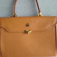 美品モラビト　レザーターンロック　ワンハンドルバッグ