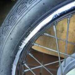 🏍【バイク】良好品 カブ110 JA10 Ｆフォーク ホイール ＆タイヤ 事故歴なし【旧車バイク･パーツ買取アールワン田川】の画像