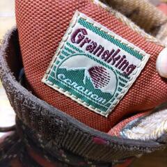 Grandking GK-15 登山靴 赤/茶色　サイズ22.0cm EEEの画像