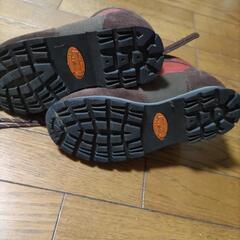 Grandking GK-15 登山靴 赤/茶色　サイズ22.0cm EEEの画像