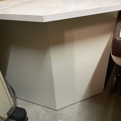 値下げ‼️白カウンター　机　引き出し
