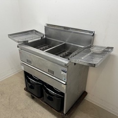 マルゼン　ＭＡＲＵＺＥＮ　業務用　ガスフライヤー　１８Ｌｘ２槽　...