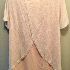 【大幅値引き中】夏 SHOO・LA・RUE 半袖 ボーダー ピンク 重ね感の画像