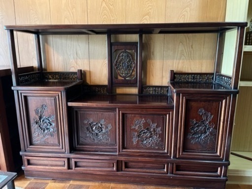 黒檀茶箪笥　値下げ