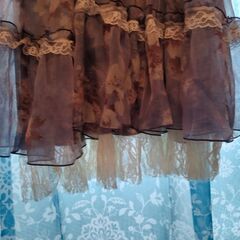 【新品】axes femme　ローズ柄梯子リボンレース　ワンピース　チュニックの画像