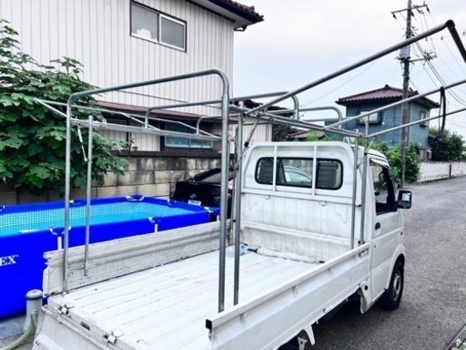軽トラック幌セット/スズキ軽トラスーパーキャリー対応/紫外線劣化防止加工済みシート