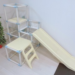 折りたたみ滑り台付きジャングルジム