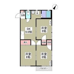 敷金&礼金０！初期費用8万！青梅駅・3DK・追い焚き！