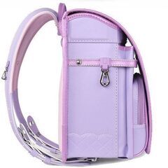 【新品】大人気 女の子ランドセル キャンディーモデル 高級合皮 大容量 軽量 6年保証 全国送料無料 スクールバック ラベンダーの画像