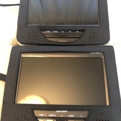 ポータブルツインモニターDVDプレイヤーの画像