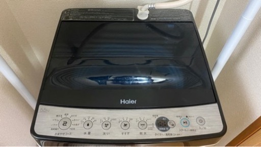 2019年製 Haier 洗濯機+突っ張り棚