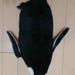（中古品）皇帝ペンギン ぬいぐるみ（シミ、汚れあり）の画像