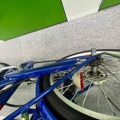 引き渡しのみ 折りたたみ自転車 青 ブルー 値下げ不可の画像
