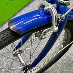 引き渡しのみ 折りたたみ自転車 青 ブルー 値下げ不可の画像
