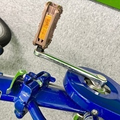 引き渡しのみ 折りたたみ自転車 青 ブルー 値下げ不可の画像