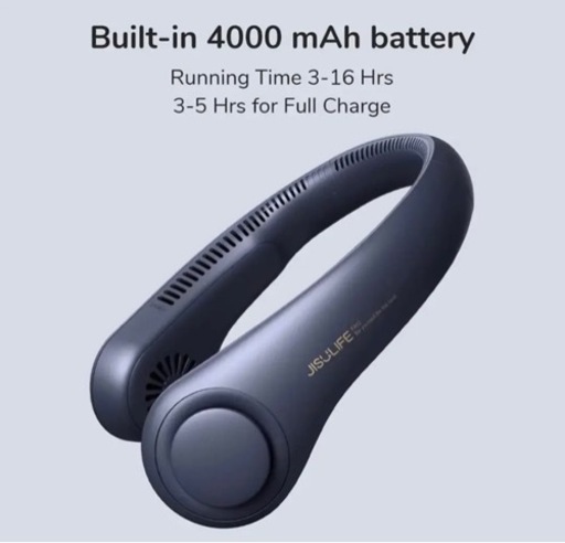 ✴️新品、未使用‼️大幅値下げ‼️首掛け扇風機　ネックファン　風量3段階　グリーン