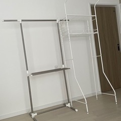 室内物干し&ニトリ洗濯機ラック　収納　タオル置き