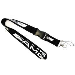 AMG メルセデスベンツ Mercedes Benz ランヤード ネックストラップ PETRONAS ペトロナス 黒 ブラックの画像