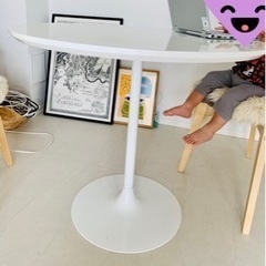ラウンドテーブル チューリップテーブル　80センチ白