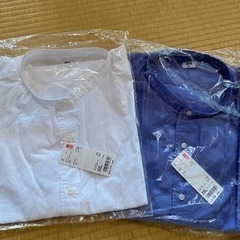 UNIQLO スタンドカラーシャツ　XXL 長袖