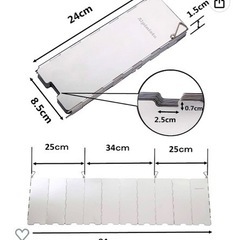 キャンプ用品　ウインドスクリーン　ジャグスタンド　の画像