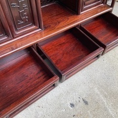 N 茶道具！花梨の茶棚飾棚②の画像