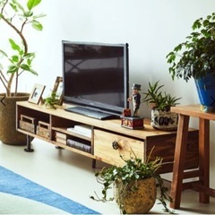 幅150cm］ローボード【ヴィンテージ風LOW BOARD】