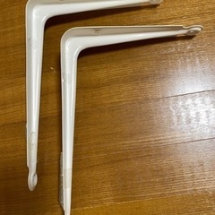 L型棚受け　白の画像
