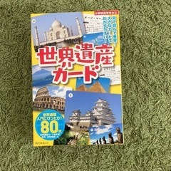 美品　知育カードゲーム　世界遺産カード