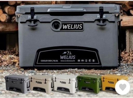 大型　ハードクーラーボックス クーラーBOX 42.6L BBQ バーベキュー 運動会 海水浴 アウトドア おしゃれ　一度のみ使用