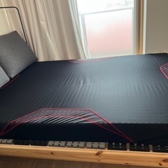 展示品　西川エアー　Si　ダブルベッド　マットレス　高級　モダン 西川 AIR Si マットレス ダブル IKEAベッド付き