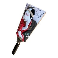 歌舞伎絵の羽子板(中サイズ)の画像