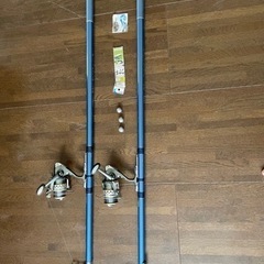 釣竿２本　使用回数1回