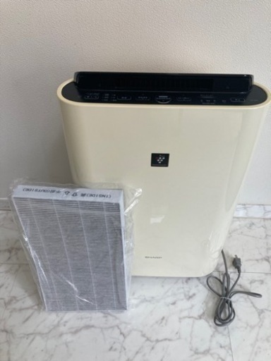 新品フィルター付き空気清浄機 SHARP KC-D40-W