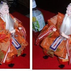 ☆激安、奇麗、大型お雛様の右大臣・左大臣　中古品です。の画像