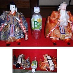 ☆激安、奇麗、大型お雛様の右大臣・左大臣　中古品です。